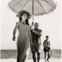Robert Capa. Pablo Picasso and Françoise Gilot, Golfe-Juan, France