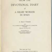 S. Emily Parker. From The Devotional Diary of a Relief Worker in Spain.
